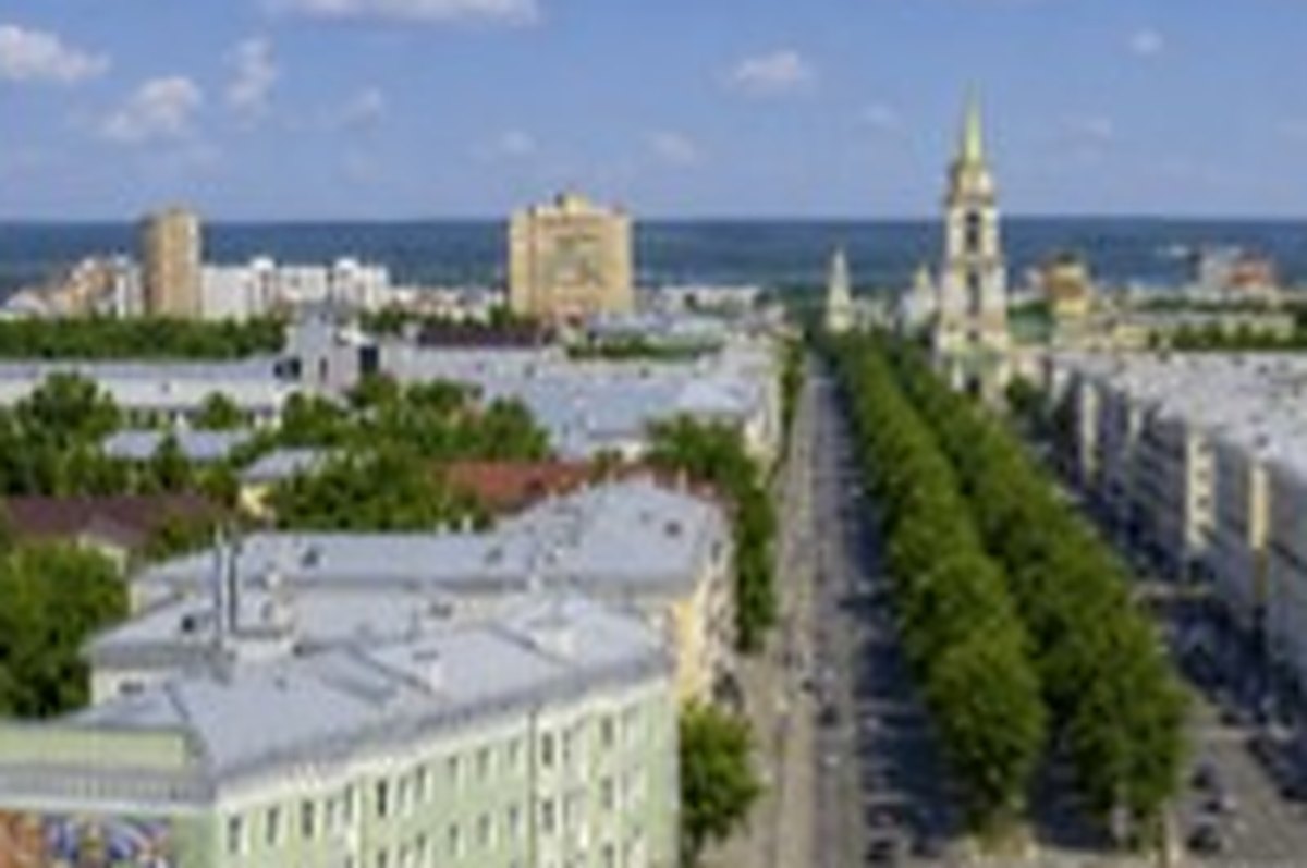 Пермь, Комсомольский проспект с высоты